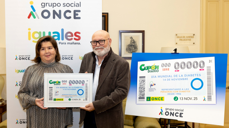 El cupón de la ONCE difunde el Día Mundial de la Diabetes